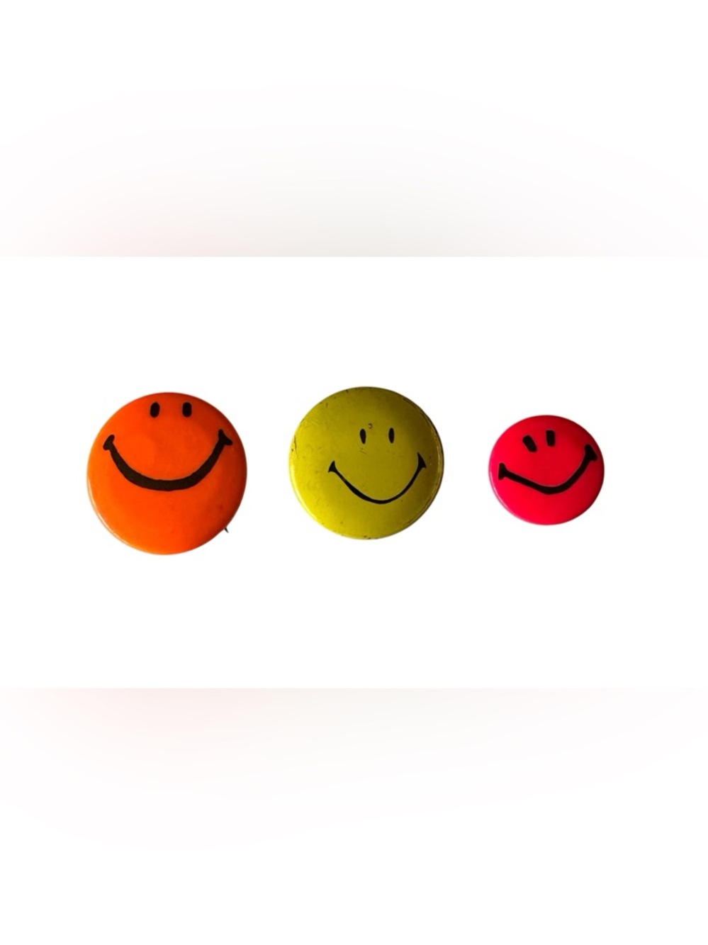 Vintage 1970’s Smiley Face Buttons